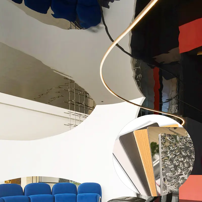 Modern Design high-strength Bamboo Charcoal Wood Veneer Wall Panel