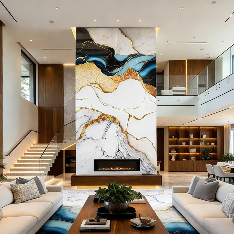 Choosing PVC Marble Panels from China for High-End Hotel Interior Wall Design