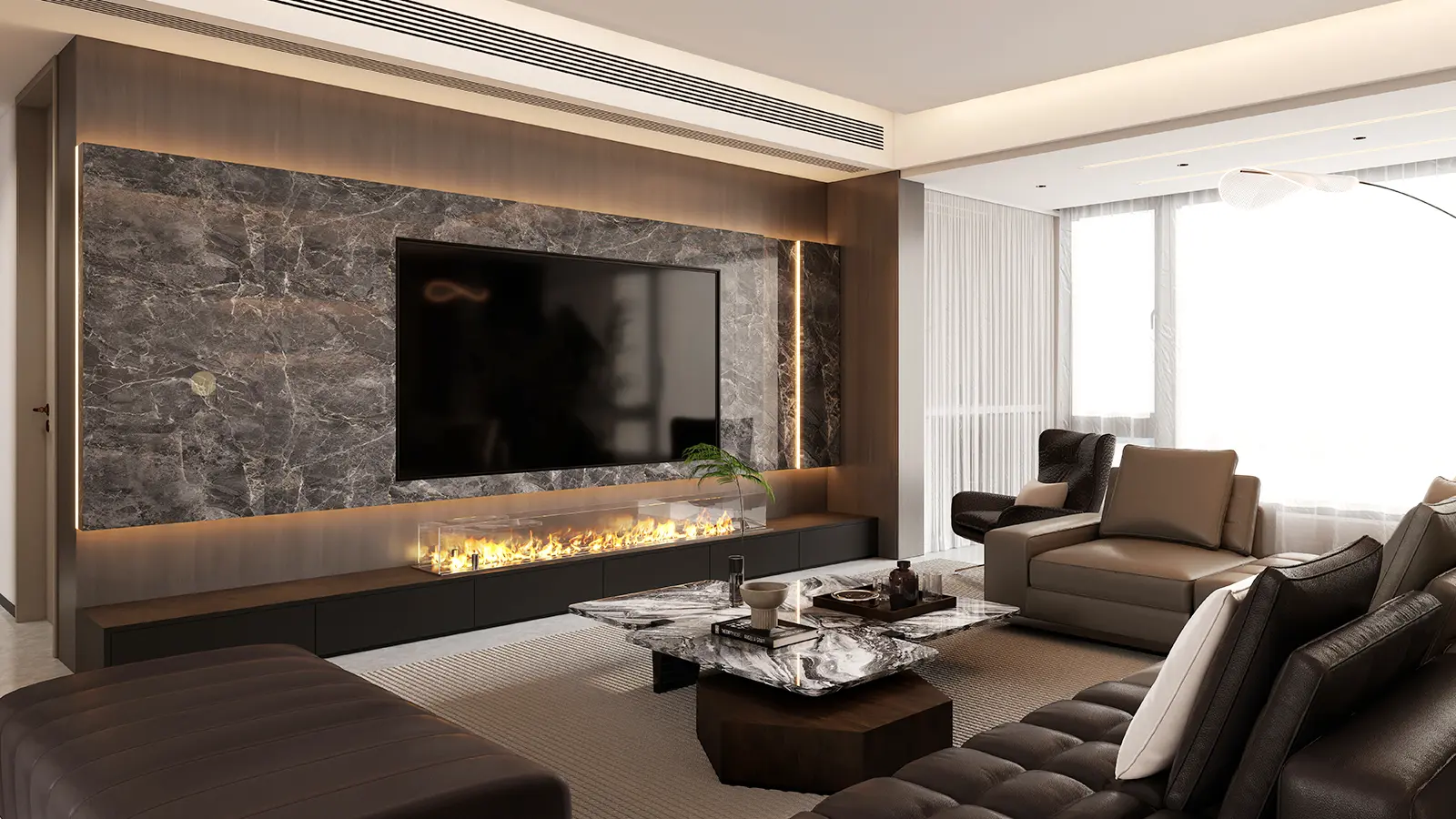 From Dull to Dazzling: Upgrade Interior Walls with Durable PVC Marble Panels