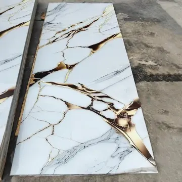 Premium UV Marble Sheet with High-Gloss - Waterproof, Scratch-Resistant & Anti-Fade
